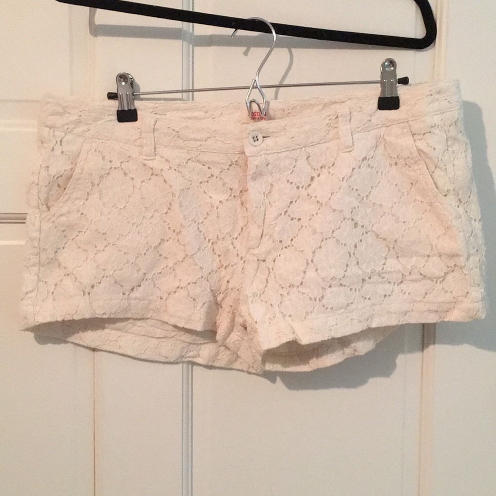 White Lace Summer/Vacation Shorts